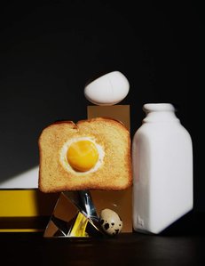egg, breakfast, still life