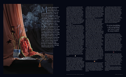 Stephanie Shih for LATimes Image, incense, still life, commissioned, editorial photography, Los Angeles Times