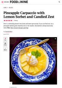 pineapple carpaccio