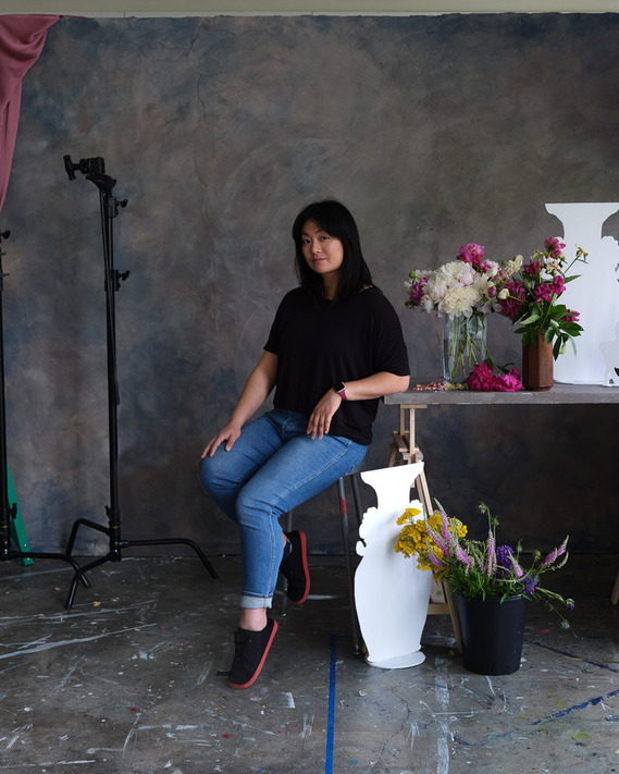 Stephanie Shih, artist, studio portrait