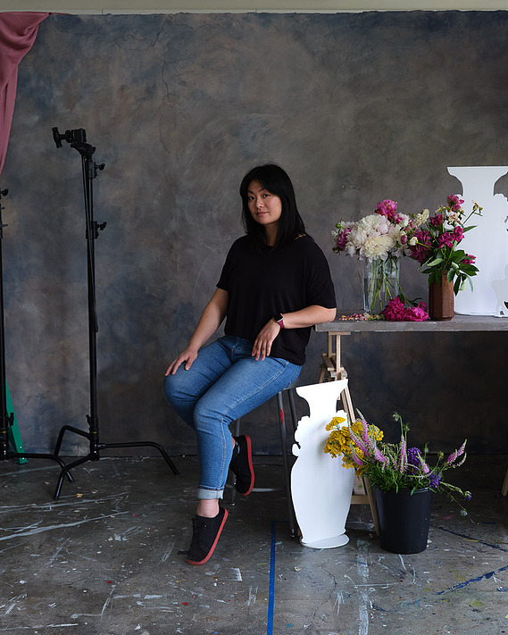 Stephanie Shih, artist, studio portrait