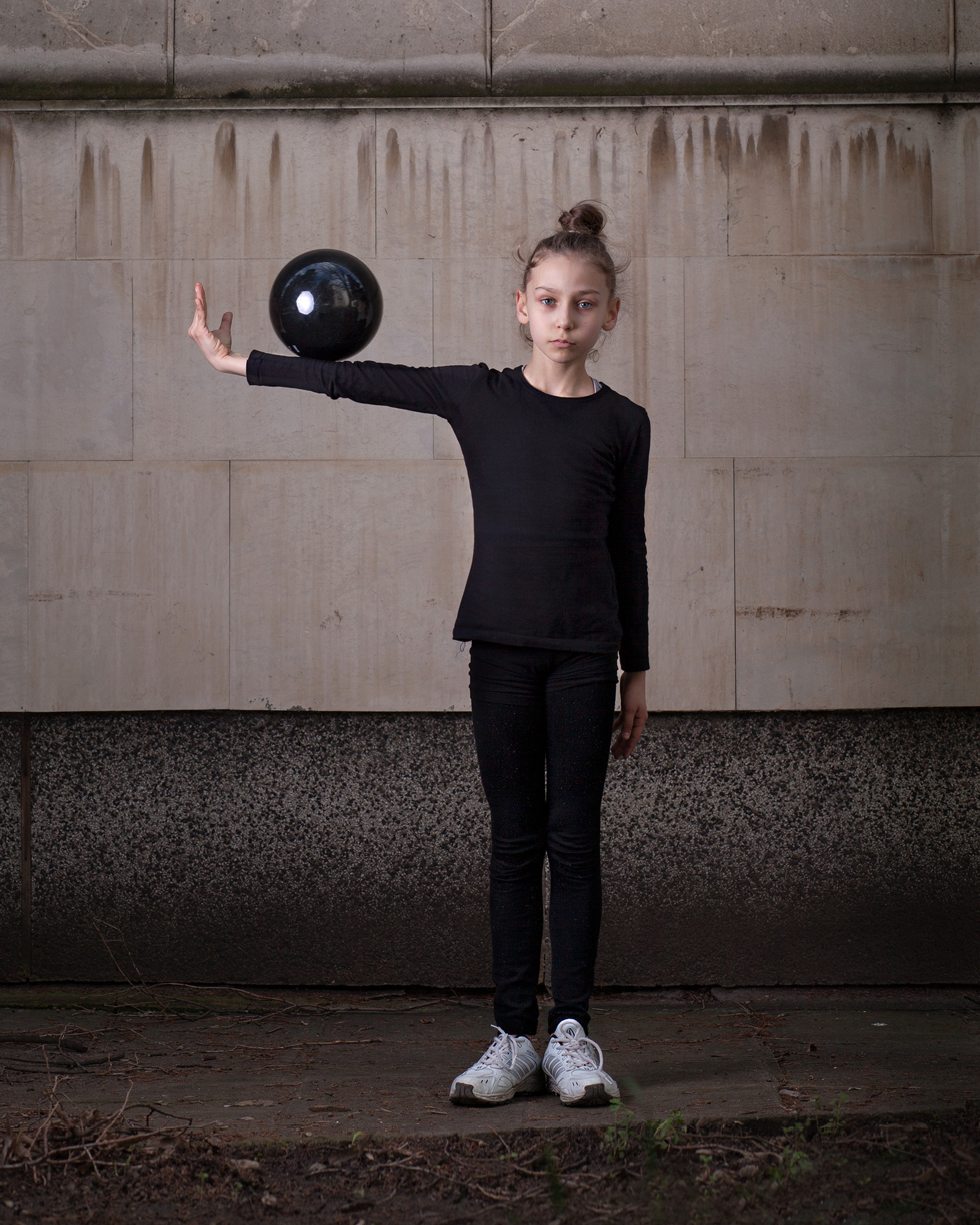Gymnaste et son ballon, Sofia, Bulgarie