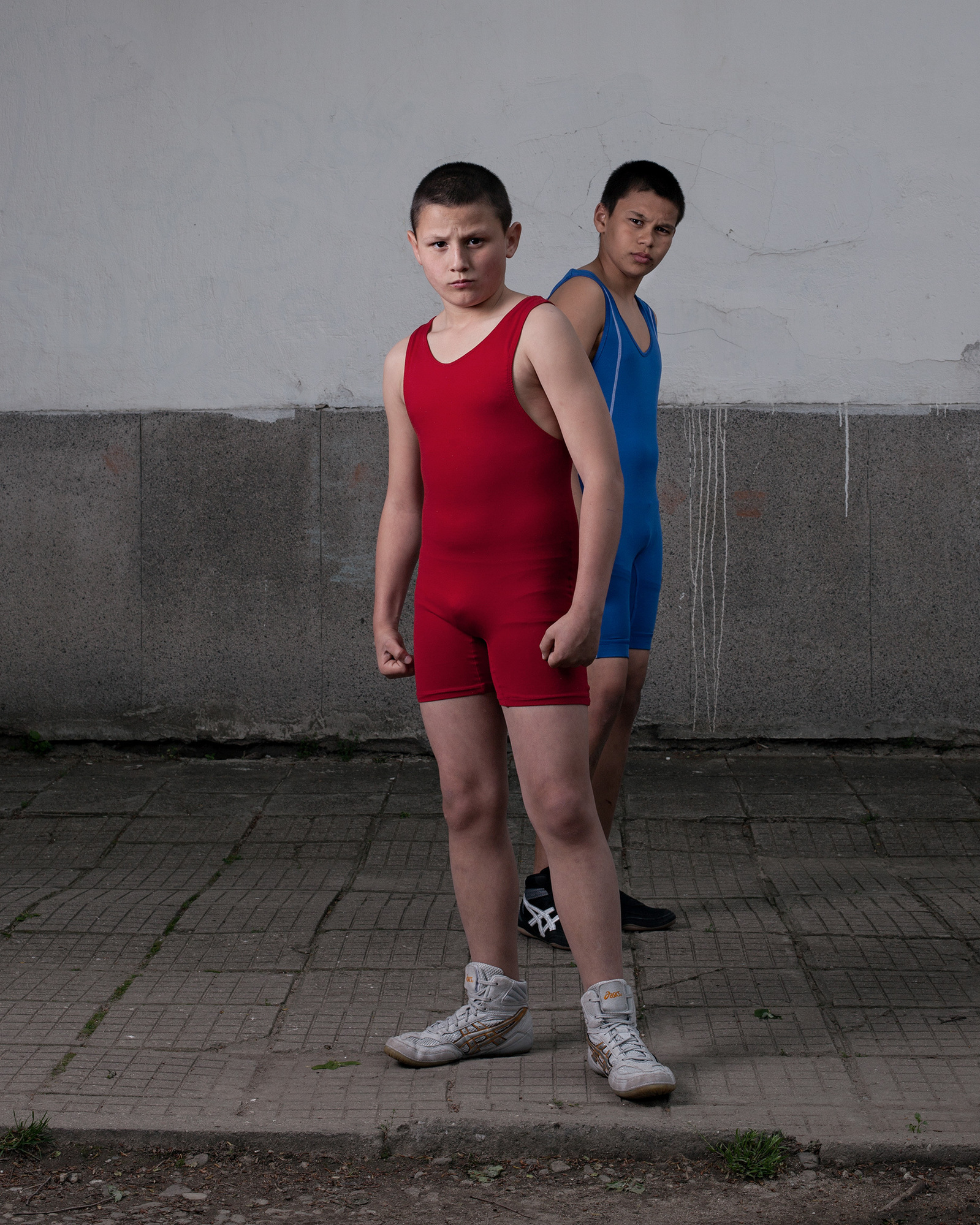 Série de portraits de sportifs bulgares; " Gymnast and Wrestles" à été réalisée en 2013.