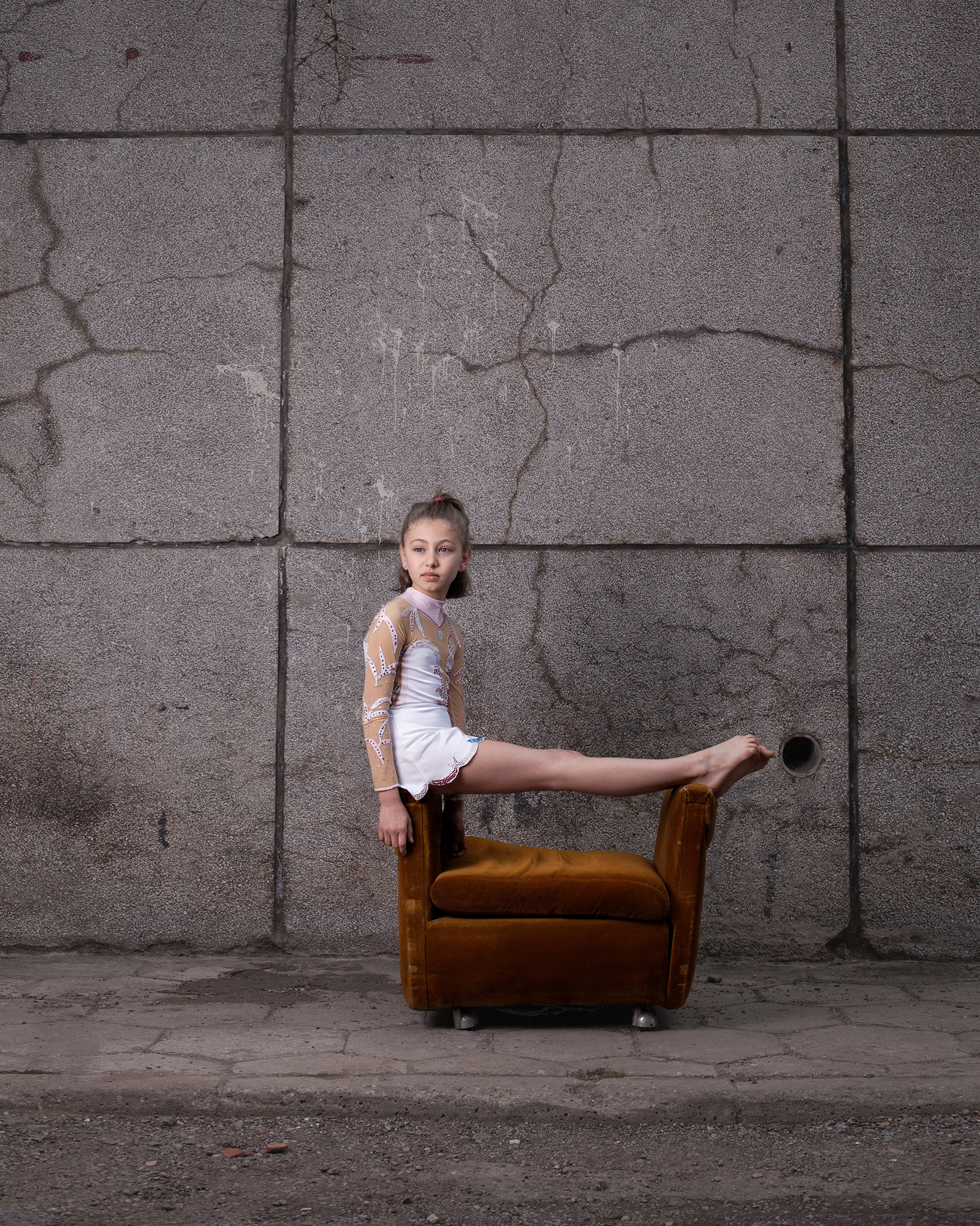 Portrait d'une gymnaste bulgare