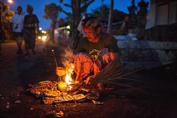 Ngerupuk Zeremonie / Bali, Indonesien