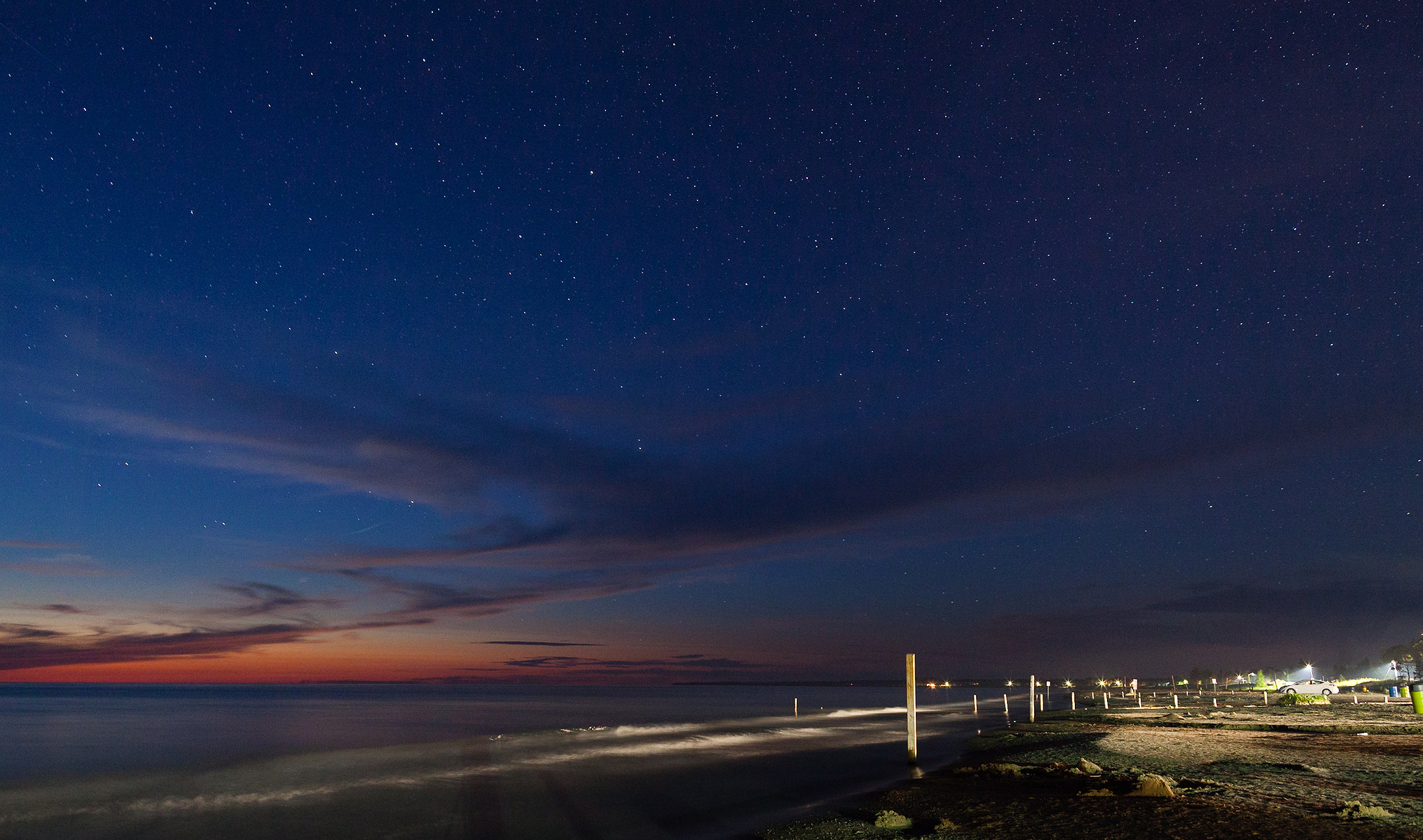 Colours of dusk at Sauble Beach.