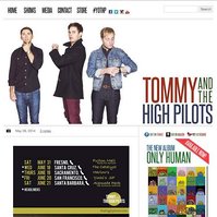 Splash page for Tommy & the High Pilots by Boston music photographer Lisa Czech