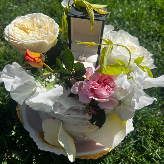 engagement cake, proposal cake, proposal idea, proposals in malibu, proposal idea malibu, cakes in malibu, wedding cake malibu, engagements in malibu