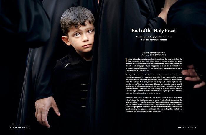 Emily Garthwaite photographs Arbaeen, a pilgrimage through southern Iraq, for Suitcase magazine