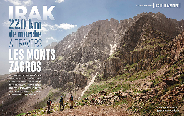 Emily Garthwaite photographs and walks the Zagros Mountain Trail for GEO Magazin in the Kurdistan Region of Iraq