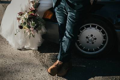 Bride and Groom Photographed in Kent, Connecticut