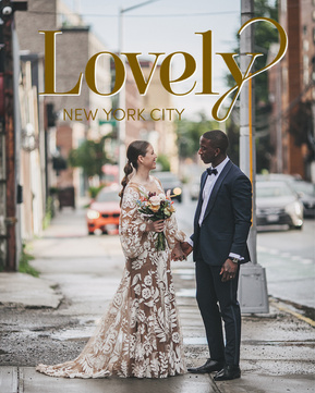 Stylish wedding moment featured in Lovely Bride NYC, captured by a Connecticut wedding photographer.