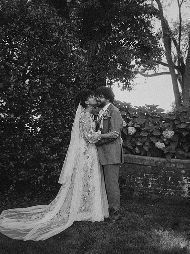 Black and white film wedding photograph at Waveny House in New Canaan, Connecticut — captured by a CT-based wedding photographer.