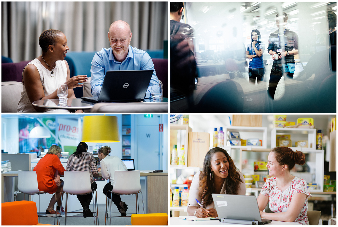 Barry Business Photographer. A collage of four images showing people collaborating in a  Corporate Environment.  Chris George Corporate and Business Photographer