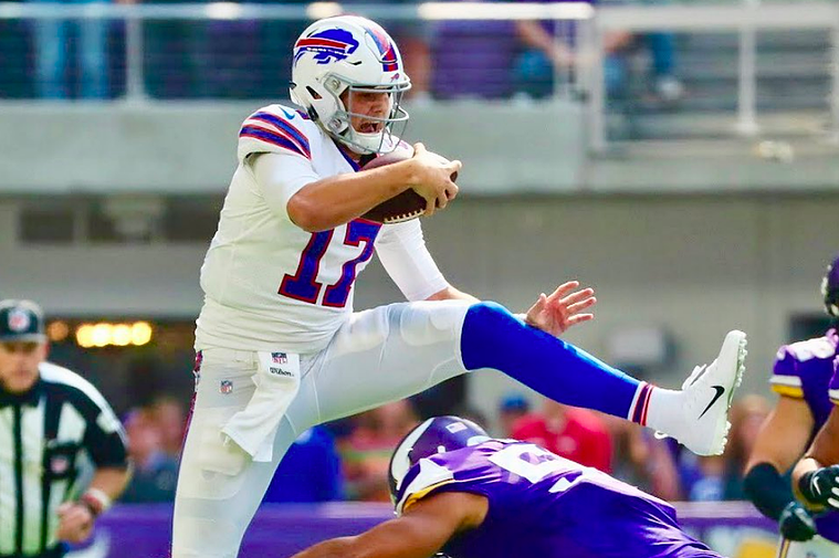 This is a game action shot of the Buffalo Bills shot by Bill Wippert.