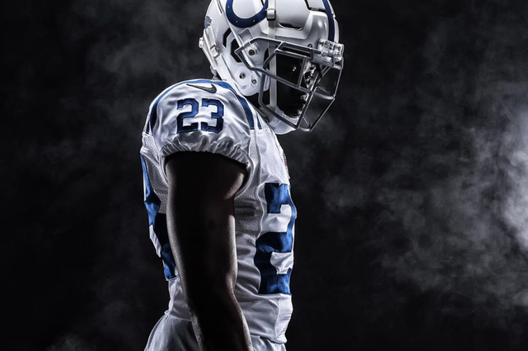 This is a studio portrait shot by Indianapolis Colts team photographer Matt Bowen.