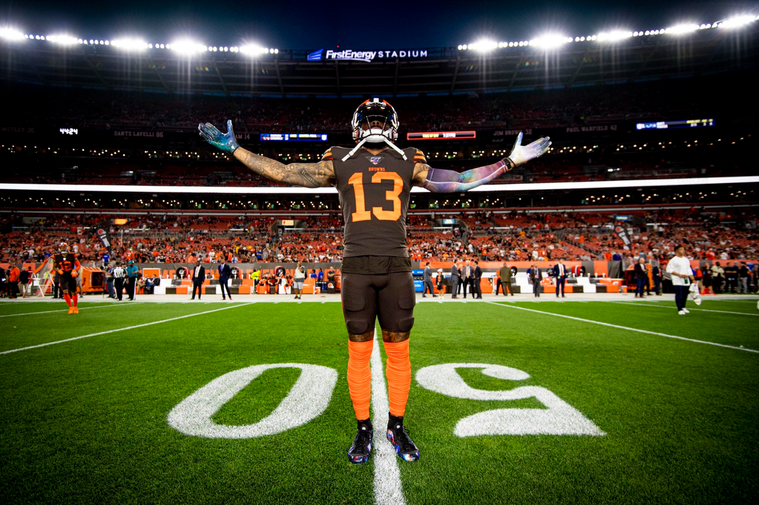 This is an image of Cleveland Browns' wide reciever Odell Beckham Jr. shot by Matt Starkey.