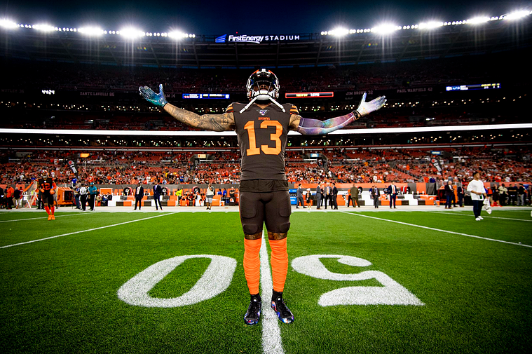 This is an image of Cleveland Browns' wide reciever Odell Beckham Jr. shot by Matt Starkey.