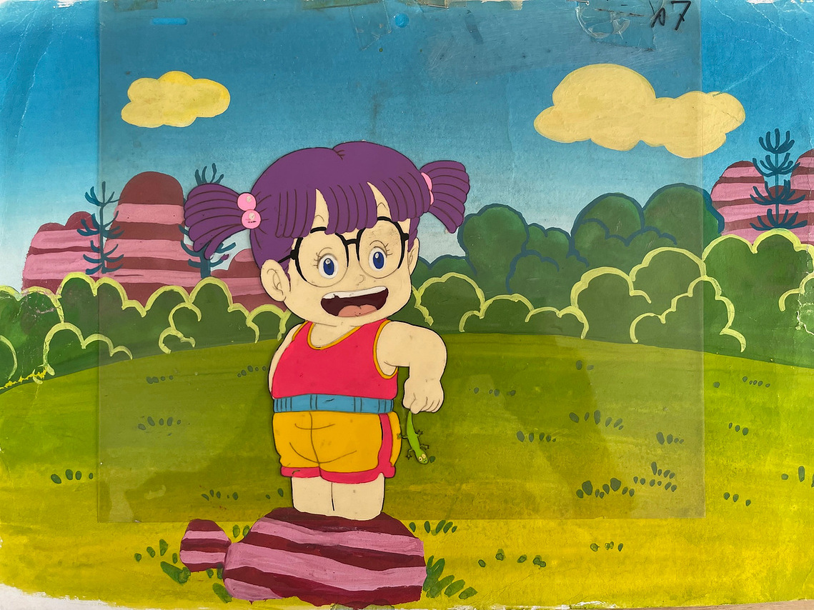 Dr Slum Arale animation cel