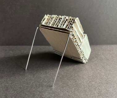 Structure No1 - brooch, back