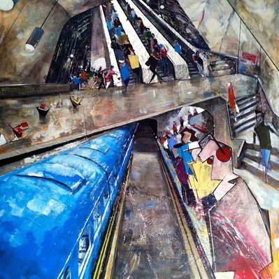 This was my existence in Montreal, many days I waited for the train at the Raddison Metro. Traveling underground to a job I hated. Disheartened with my fellow city dwellers as we traverse the metros underworld. 