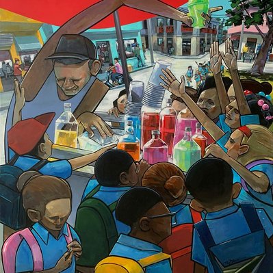 Peter Farmer, Kids, Ice, Painting, Paint, Artwork, Latin artwork, D.J., santo Domingo, Dominican republic, Caribbean, arts, city, Culture, Latin Culture,
