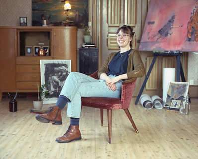 Illustratør og kunstner, Vilde Espenes. Trondheim