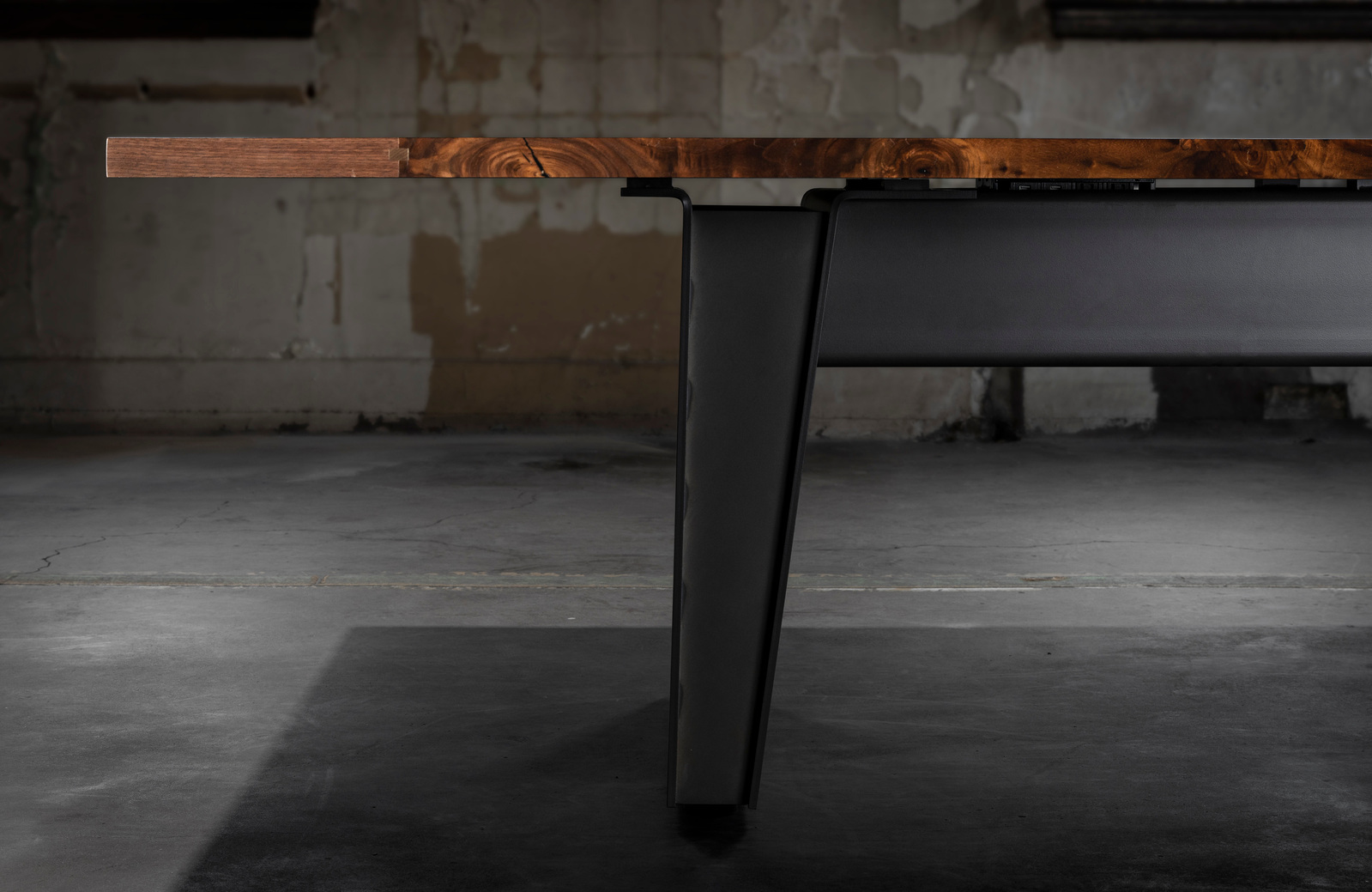 Custom Designed Furniture Table Photographed in Detroit Rental Photography Studio for FF & E manufacturer Ganas MFG