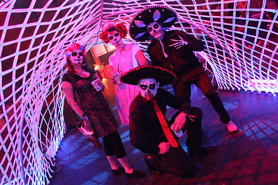 Sydney macramé art Installation, light art installation, glowing tunnel, festival art installation, Artist Melissa carey, the artistry festival, day of the dead festival 2015