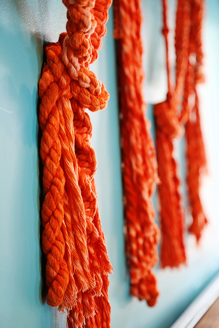 art installation, macramé art, oxford hotel Sydney, Sydney art installation, Artist Melissa Carey, Sydney artist, macramé artist sydney
