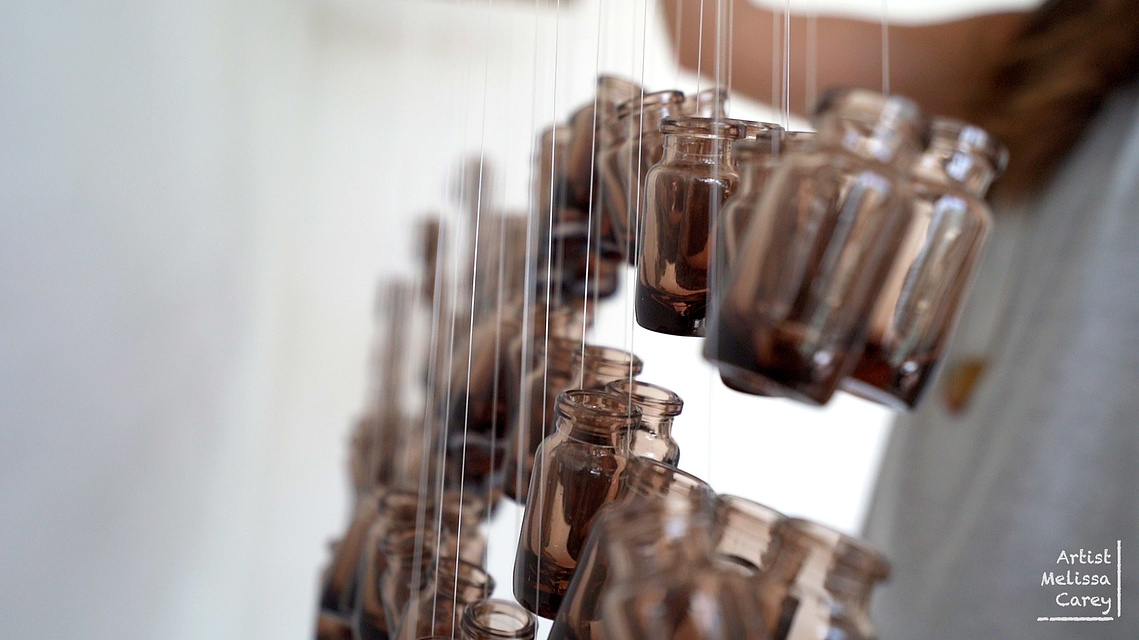 Artist Melissa Carey, Sydney Artist, Female Australian Artist, contemporary artist, installation artist Sydney, suspended installation, art installation Sydney, art installation Australia emotions and art, 