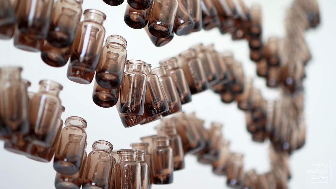Artist Melissa Carey, Sydney Artist, Female Australian Artist, contemporary artist, installation artist Sydney, suspended installation, art installation Sydney, art installation Australia emotions and art, 
