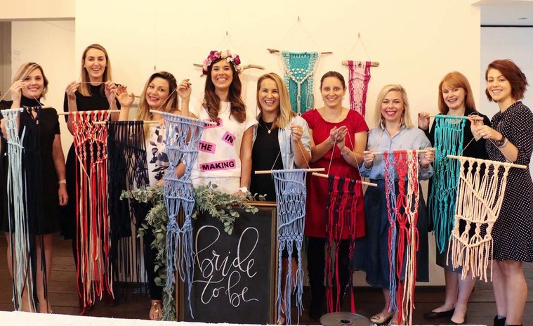 Macrame, macrame workshop, macrame weaving, macrame class, craft workshop, art studio, crafty skills, craft, art workshop gold coast, art workshop queensland, artist melissa carey, birthdays, classy hen's nights, hens, fun night,