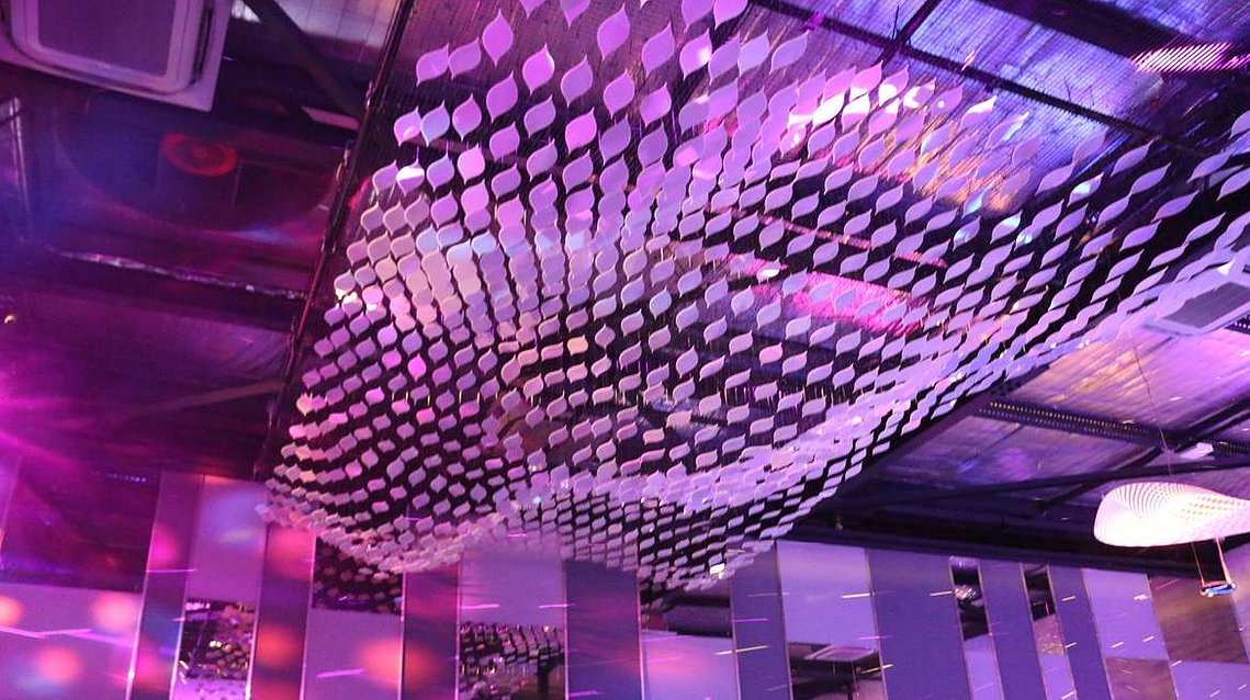  Art installation, Australian installation Artist, Perth art installation, sydney installation artist, glowing ceiling installation, art sculpture, suspended sculpture, suspended installation, wave installation, artist Melissa carey