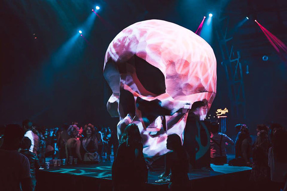 Sydney macramé art Installation, light art installation, glowing tunnel, festival art installation, Artist Melissa carey, the artistry festival, day of the dead festival 2015