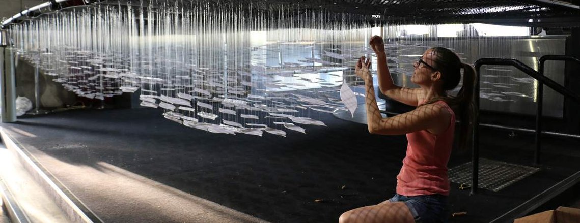 Artist Melissa Carey, Sydney Artist, Female Australian Artist, contemporary artist, installation artist Sydney, suspended installation, art installation Sydney, art installation australia
