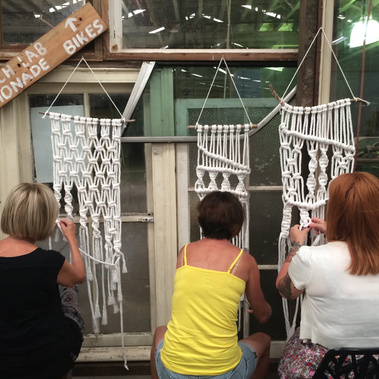 Macrame, macrame workshop, macrame weaving, macrame class, workshop, craft workshop, art studio, crafty skills, craft, art workshop, sydney, alexandria, artist melissa carey, birthdays, classy hen's nights, hens, fun night, corporate events