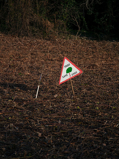 Images from a personal photography project by Mark Griffiths entitled An incremental demise shot around the U.K about the loss of green space.
