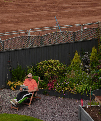 Images from a personal photography project by Mark Griffiths entitled An incremental demise shot around the U.K about the loss of green space.