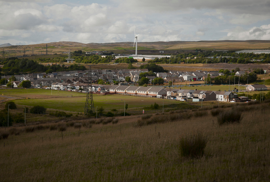 Editorial photography of Ffros Y Fran opencast coal mine for The Observer Magazine in south Wales, U.K. 