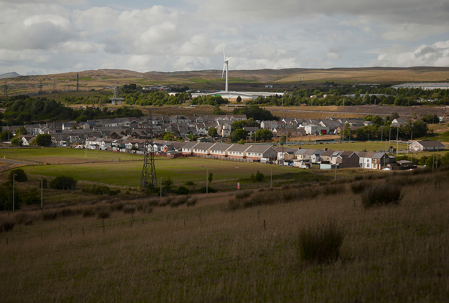 Editorial photography of Ffros Y Fran opencast coal mine for The Observer Magazine in south Wales, U.K. 