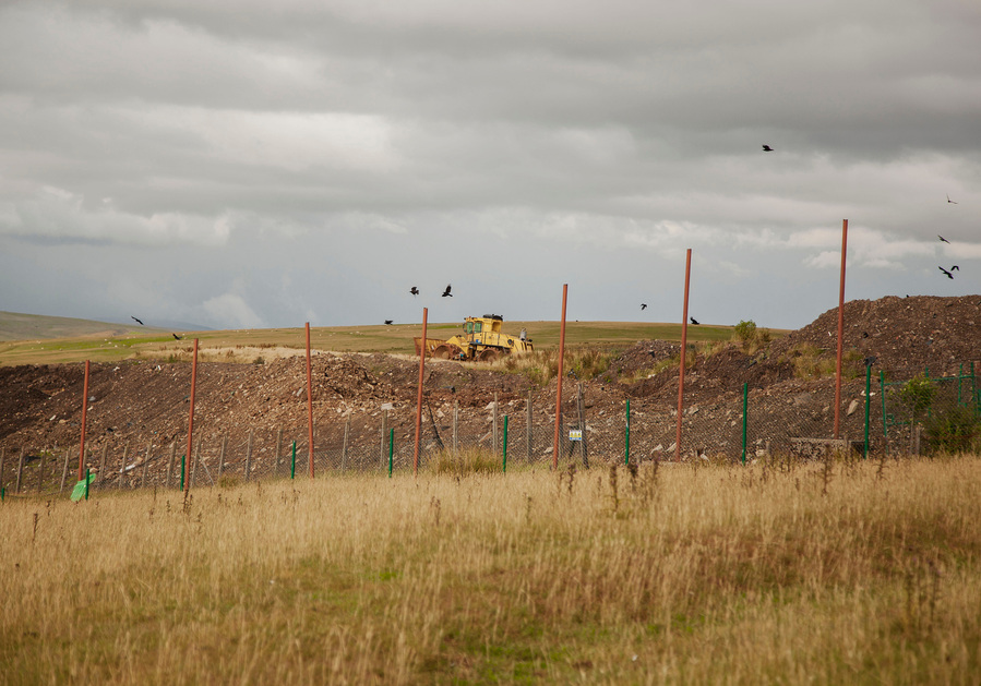 Editorial photography of Ffros Y Fran opencast coal mine for The Observer Magazine in south Wales, U.K. 