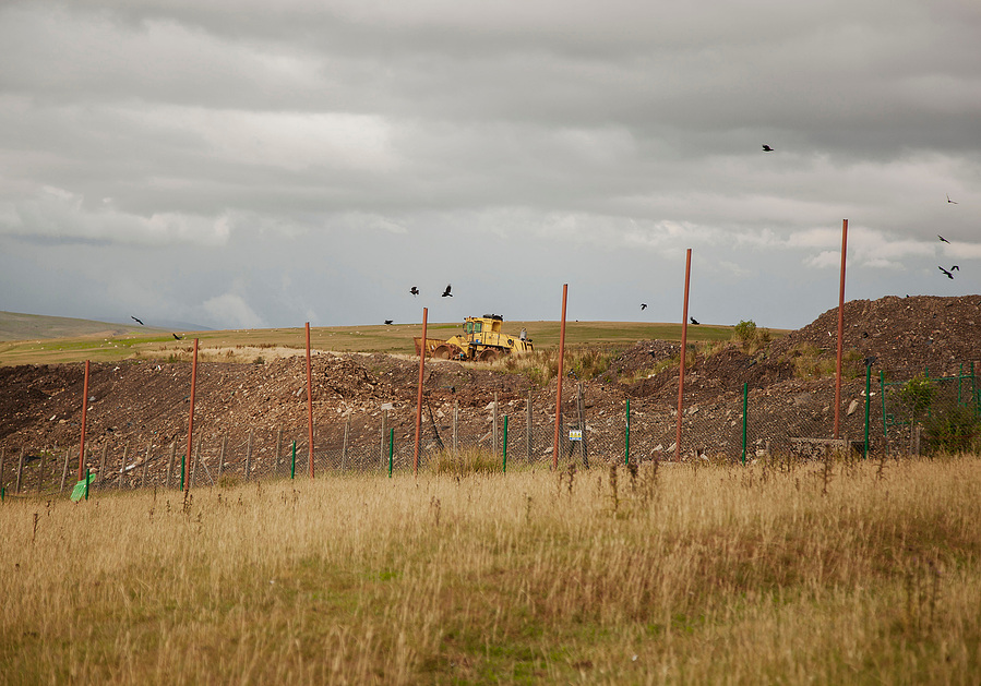 Editorial photography of Ffros Y Fran opencast coal mine for The Observer Magazine in south Wales, U.K. 