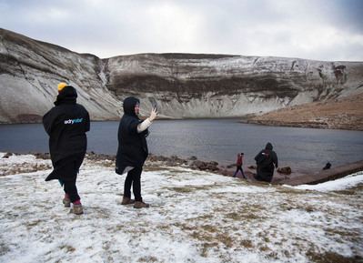 Images from my personal photography project A swim into the wild shot around Wales, UK.