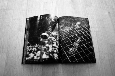 Doble página del libro ocho puntas de David Salcedo