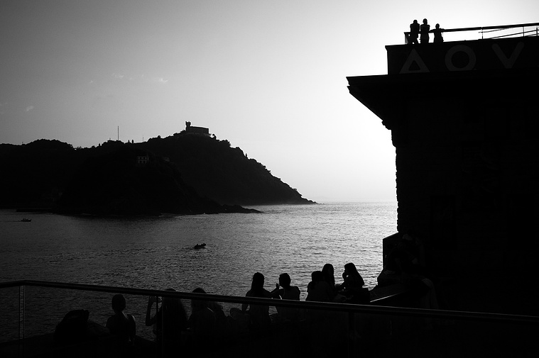 Vista de la playa de la concha desde el puerto de Donosti  David Salcedo