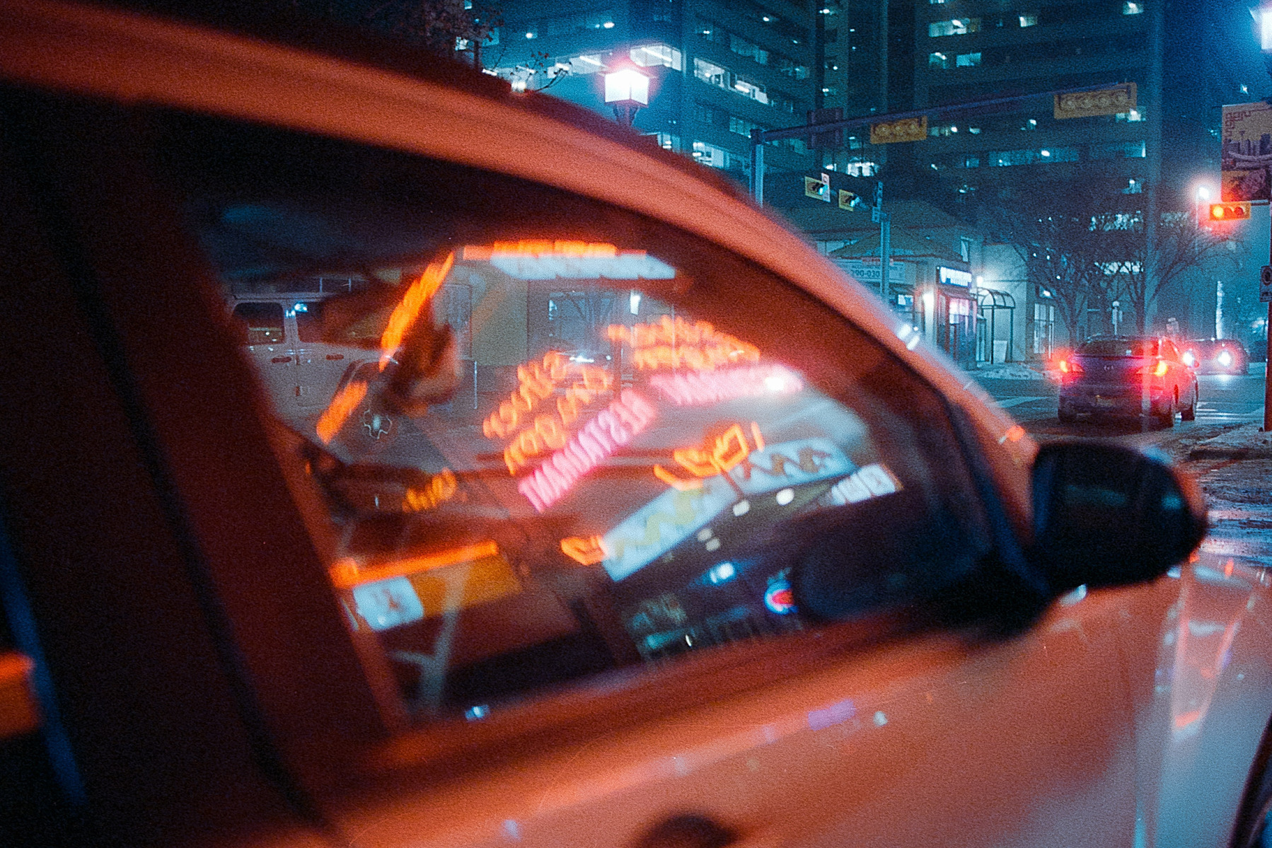 Cameron Eng shooting Cinestill 800T 35mm film on my Nikon FM2. All photos by Cam Eng