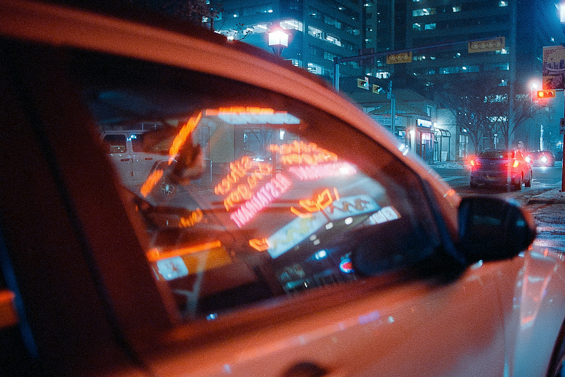 Cameron Eng shooting Cinestill 800T 35mm film on my Nikon FM2. All photos by Cam Eng