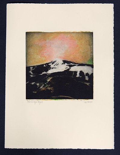 Kerlingarfjöll, 2022, paper size 29x39cm / image size 18x18cm