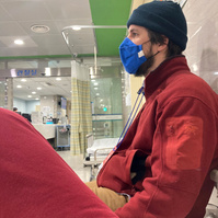 This man has been through too many hospital visits with me, this one took it's toll 
